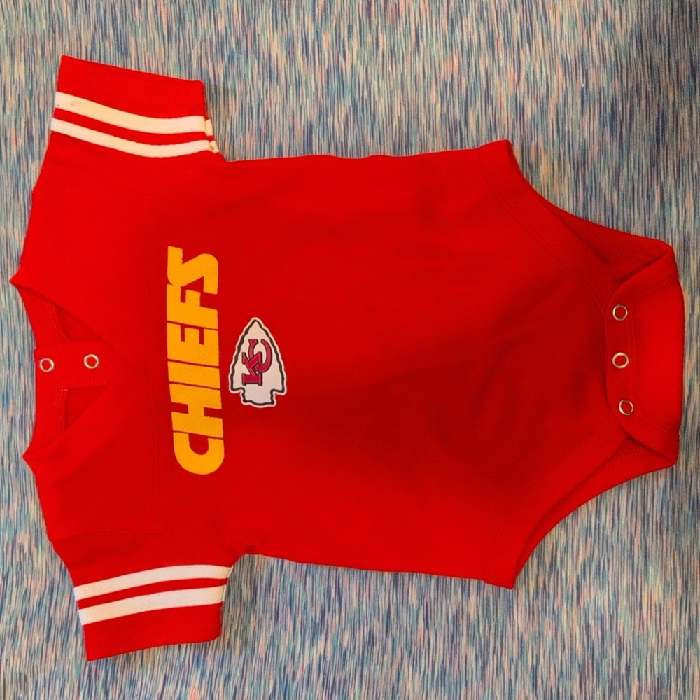 NFL Chiefs Baby Onesie with Logo